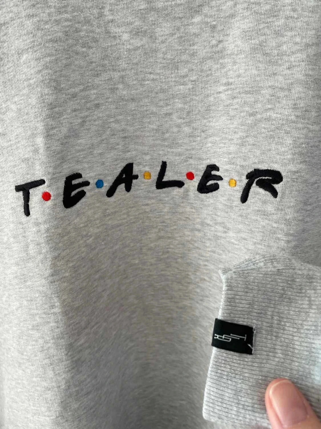Sudadera Tealer gris estilo logo Friends hombre talla M – photo 2